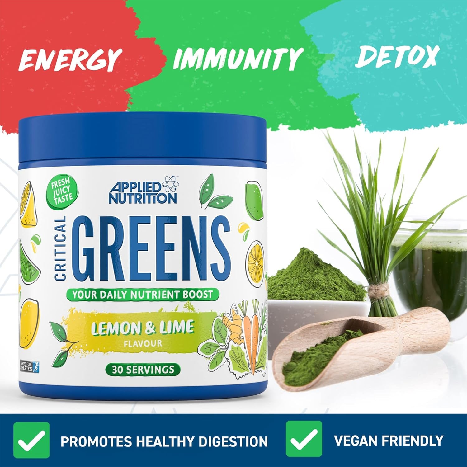 CRITICAL GREENS | 30 SERVINGS | LEMON & LIME FLAVOUR 