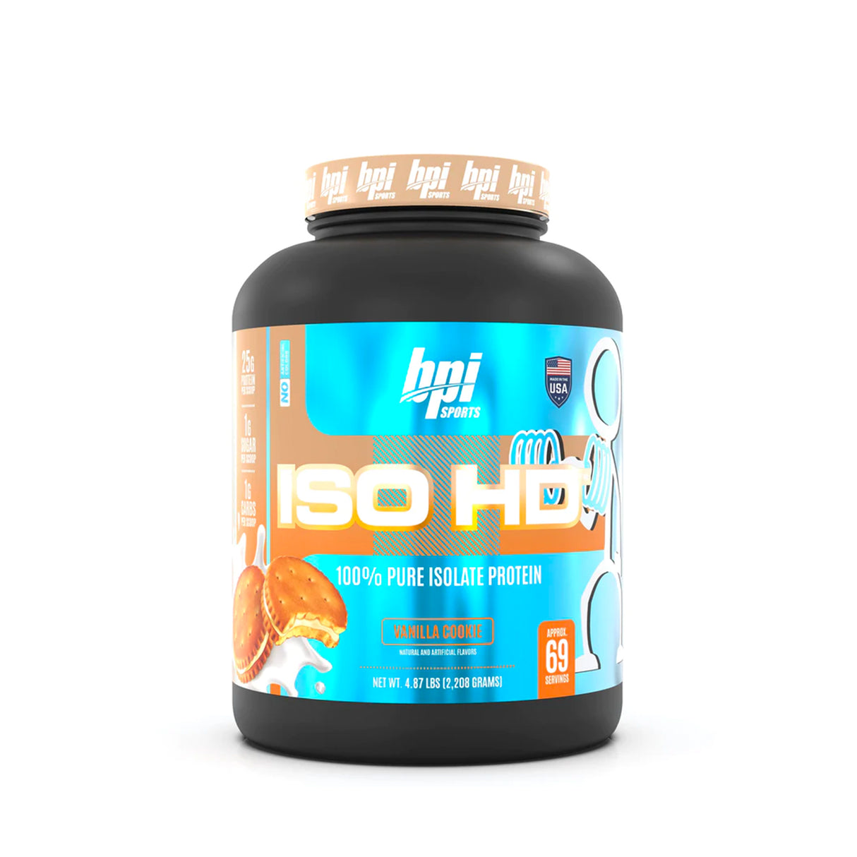 BPI ISO HD | VANILA COOKIE FLAVOR | GYM SUPPLEMENTS U.S