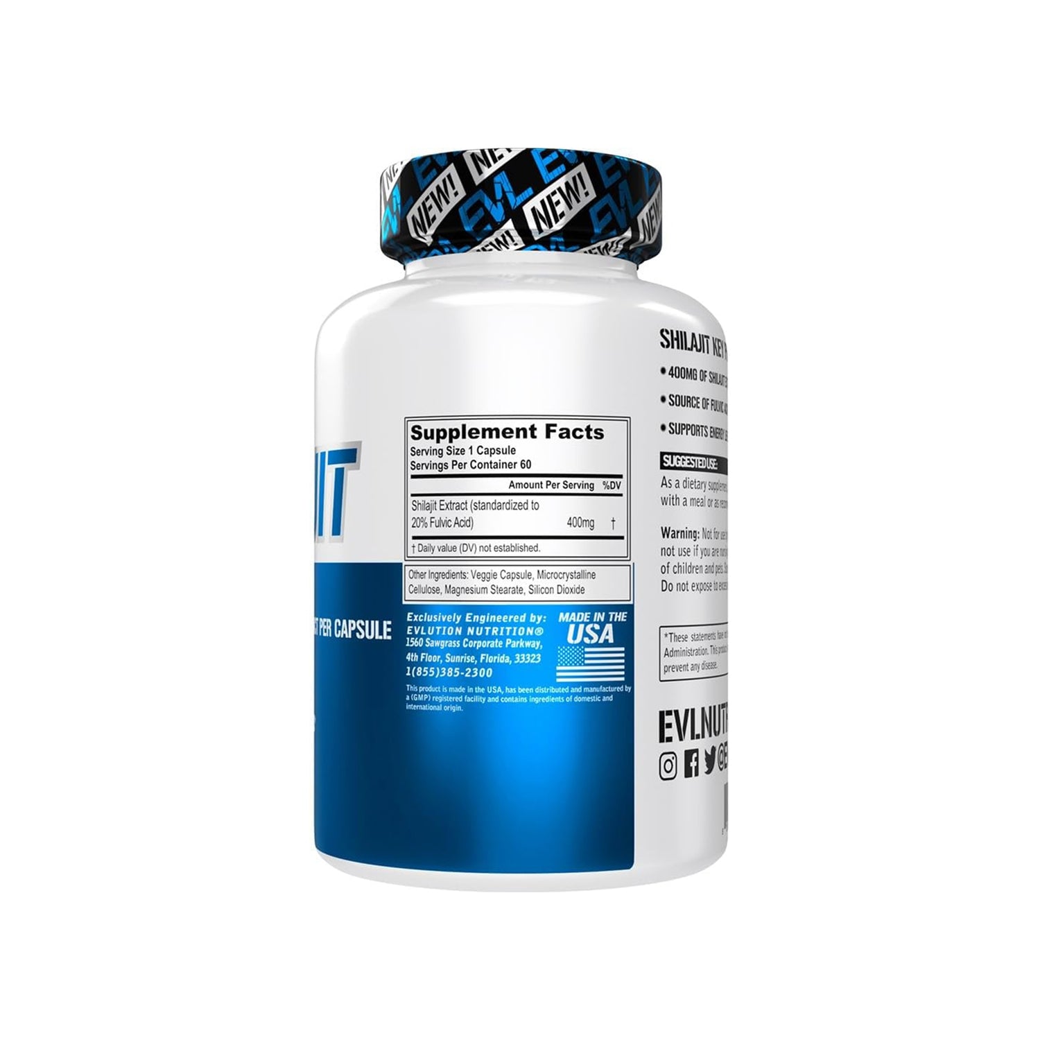 EVL NUTRITION SHILAJIT | 60 CAPSULES