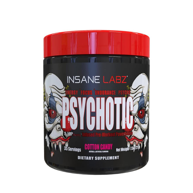INSANE LABZ PSYCHOTIC PRE WORKOUT | COTTON CANDY FLAVOUR