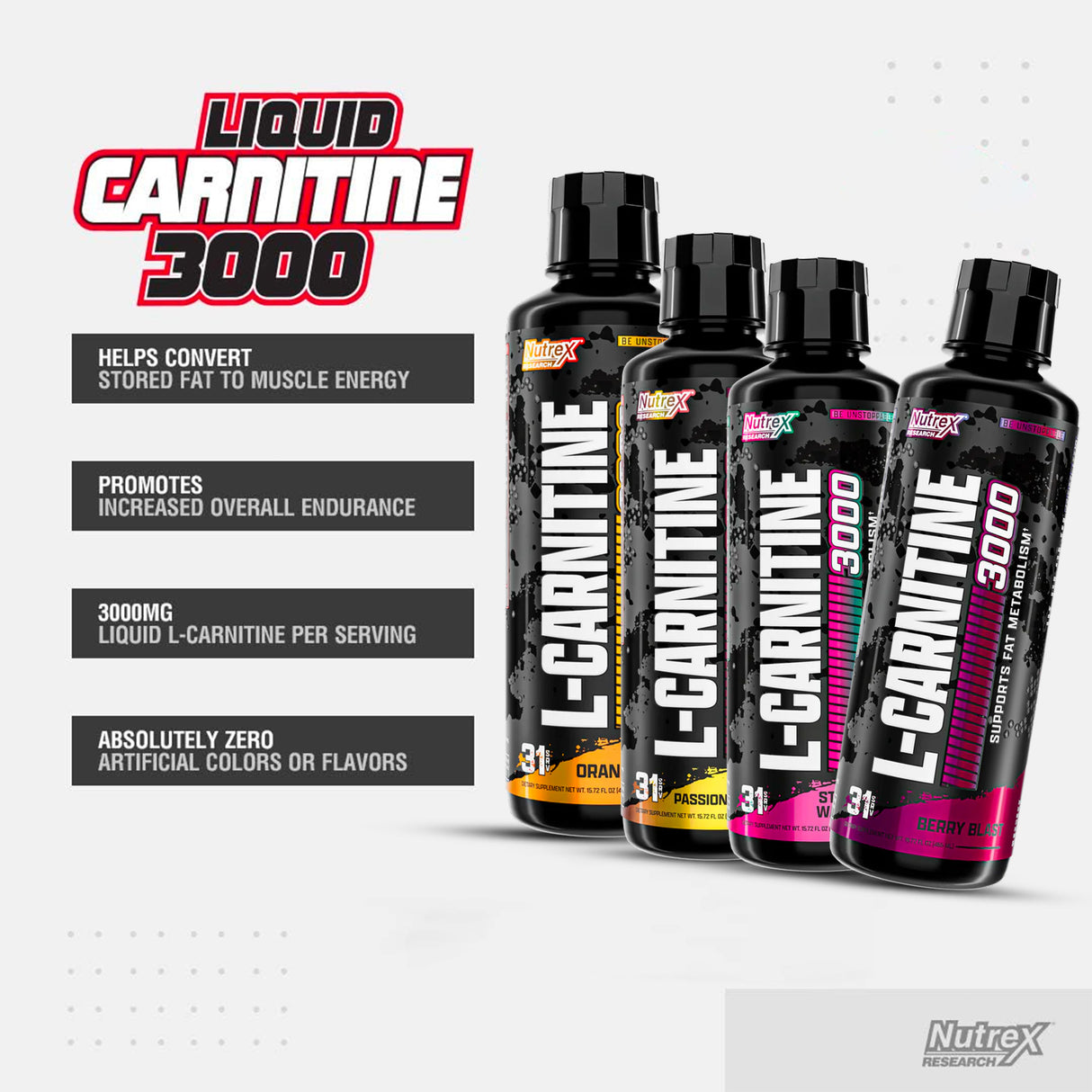 LIQUID CARNITINE 3000 - GYM SUPPLEMENTS U.S