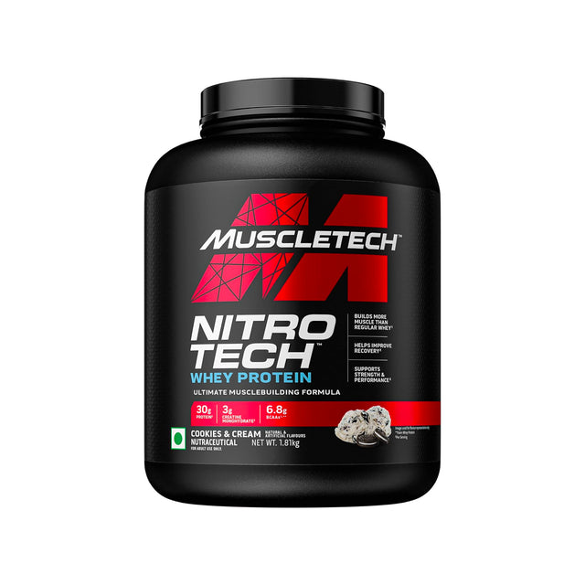 MUSCLETECH NITRO-TECH PROTEIN | COOKIES & CREAM FLAVOUR | GYM SUPPLEMENTS U.S