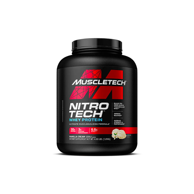 MUSCLETECH NITRO-TECH PROTEIN | VANILLA FLAVOUR | GYM SUPPLEMENTS U.S