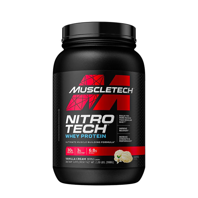 MUSCLETECH NITRO-TECH PROTEIN | VANILLA_CREAM FLAVOUR | GYM SUPPLEMENTS U.S 