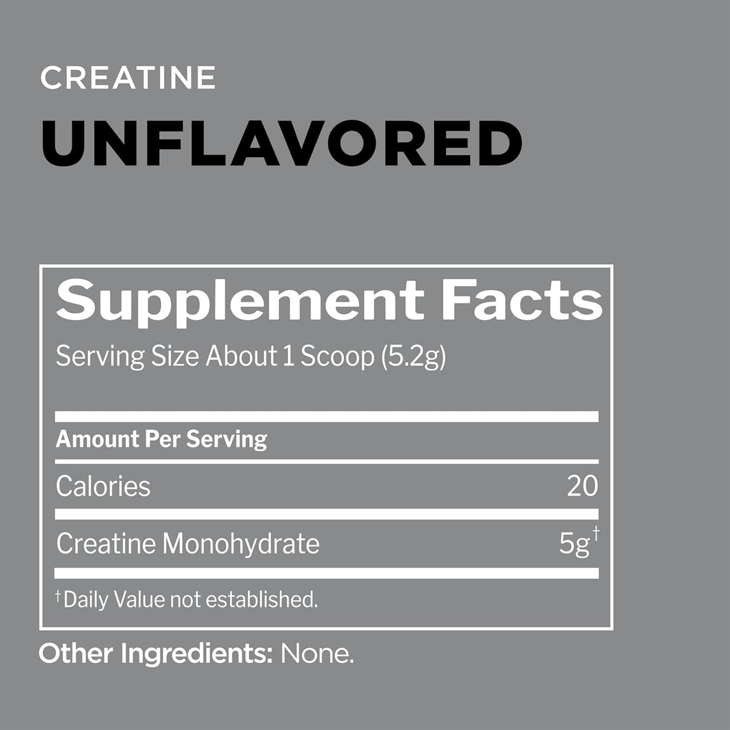 R1 CREATINE 75 SERVINGS NUTRITION FACT