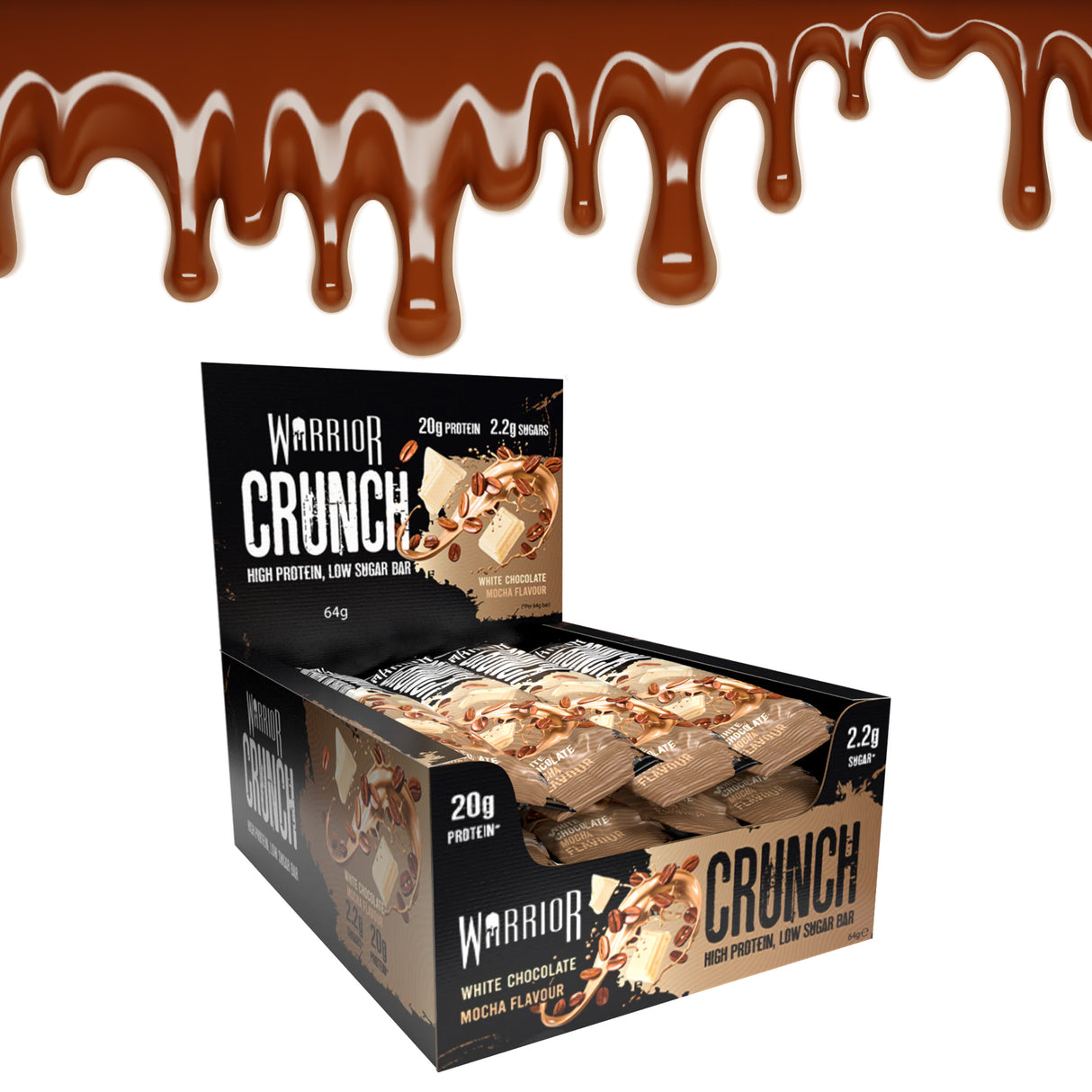 WARRIOR CRUNCH PROTEIN BARS |  WHITE CHOCOLATE MOCHA FLAVOUR