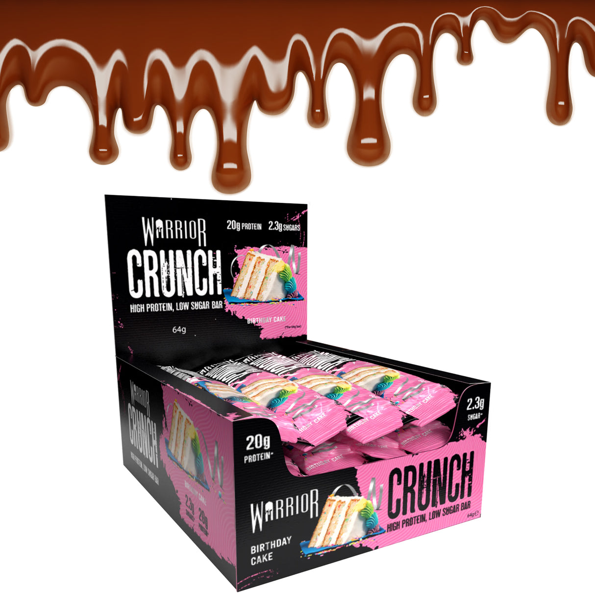 WARRIOR CRUNCH PROTEIN BARS |  BIRTHDAY CAKE FLAVOUR