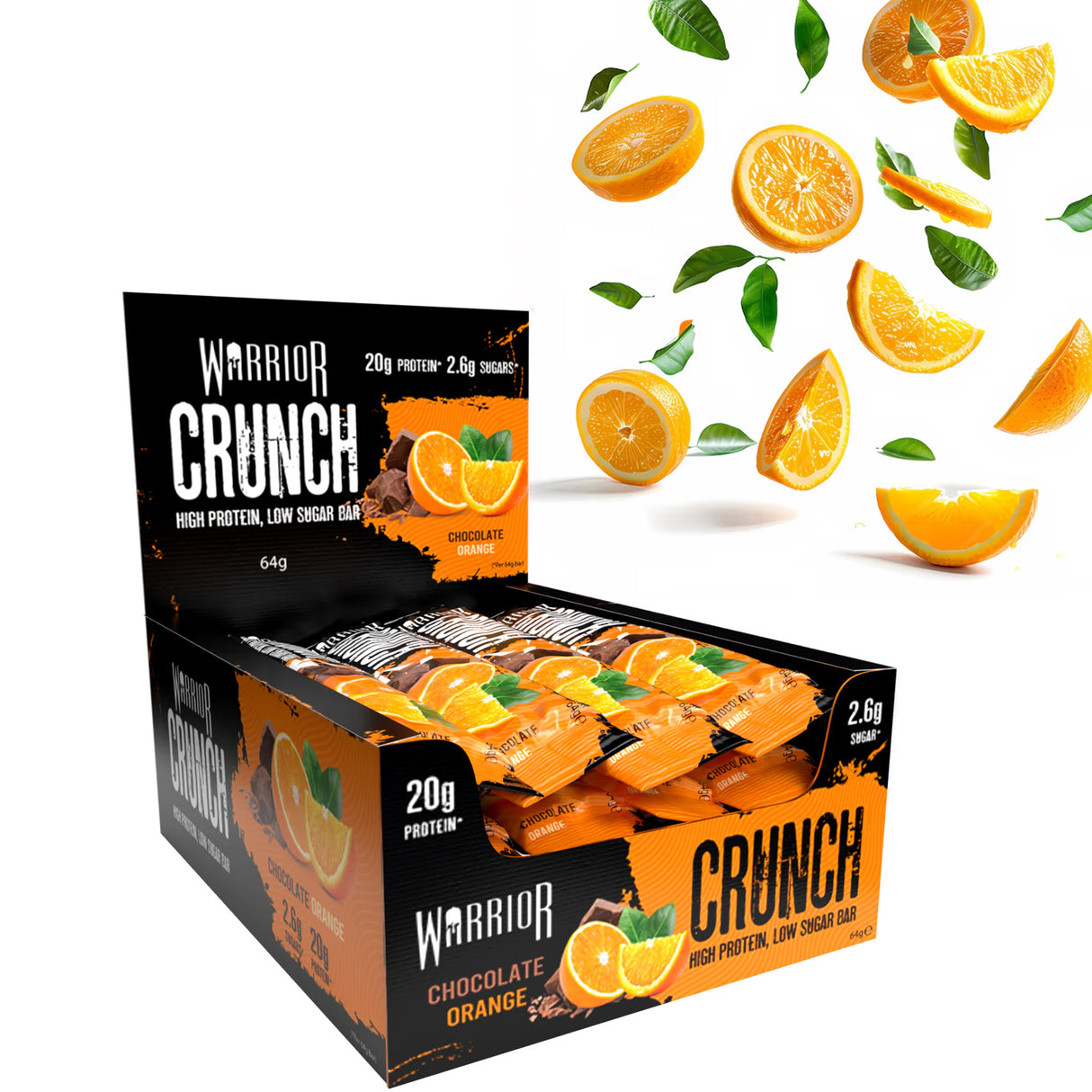 WARRIOR CRUNCH PROTEIN BARS |  CHOCOLATE ORANGE FLAVOUR