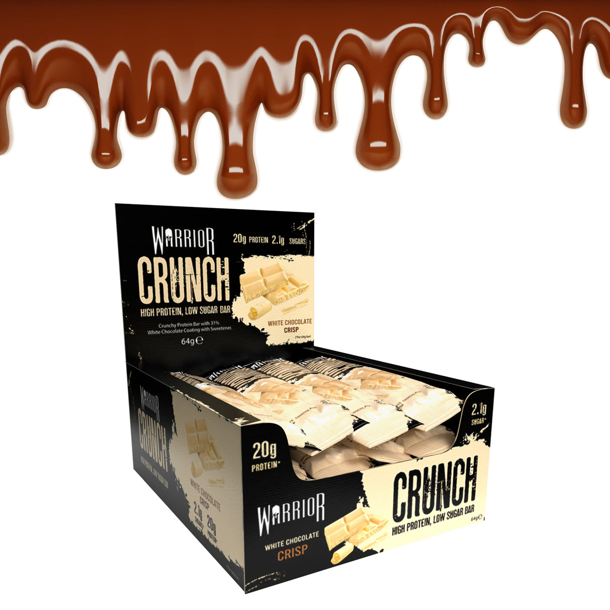 WARRIOR CRUNCH PROTEIN BARS |  WHITE CHOCOLATE FLAVOUR