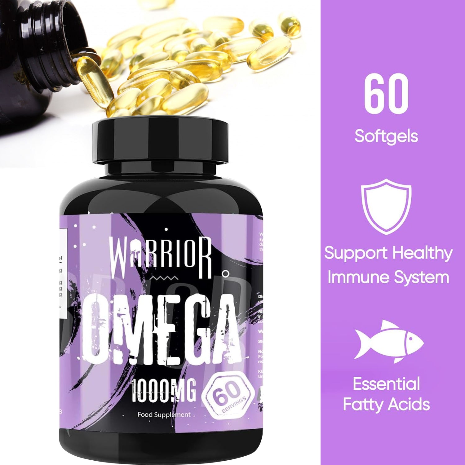 WARRIOR OMEGA | 60 SOFTGEL