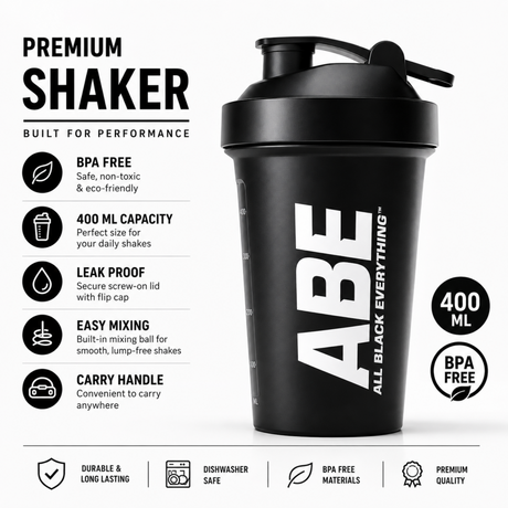 Applied Nutrition ABE Shaker Bottle 400ml Black