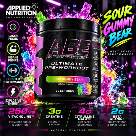 Applied Nutrition ABE Ultimate Pre-Workout Sour Gummy Bear 30 Servings