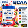 Applied Nutrition BCAA Amino Hydrate Fruit Burst 450g with 7.2g BCAAs and zero sugar per serving