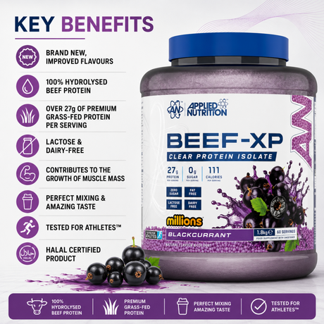 Applied Nutrition Beef-XP Clear Protein Isolate Blackcurrant