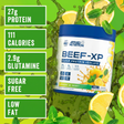 Applied Nutrition Beef-XP Clear Protein Isolate Lemon and Mint 150g with 27g protein, 111 calories, sugar free and low fat formula.