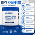 Applied Nutrition Citrulline Malate 2:1 300g Unflavoured with 100 servings, supports muscle pump, workout performance, endurance, and recovery.