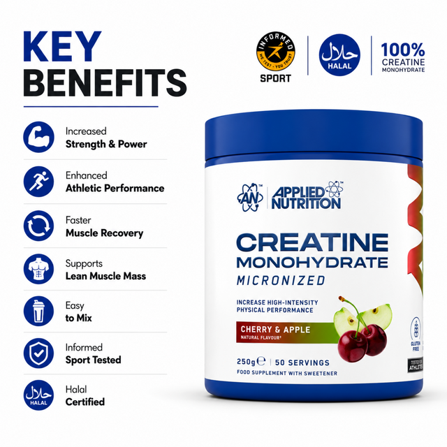 Applied Nutrition Creatine Monohydrate 250g Cherry and Apple