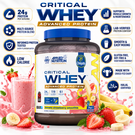 Applied Nutrition Critical Whey Banana Strawberry Smoothie 2kg