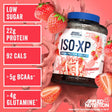 Applied Nutrition ISO-XP Whey Protein Isolate Strawberry Flavour - 22g প্রোটিন, 92 ক্যালোরি, Low Sugar, >5g BCAAs, >4g Glutamine.