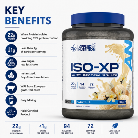 Applied Nutrition ISO-XP Whey Protein Isolate Vanilla 1.8kg
