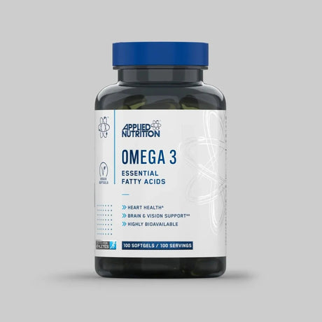Applied Nutrition Omega 3 softgels – essential fatty acids for heart, brain, and vision support