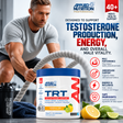 Applied Nutrition Professional TRT Testosterone Support 300g Lemon and Lime supplement for men aged 40 and above.