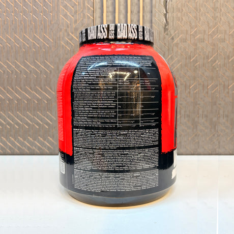 Bad Ass Whey 2kg Back Label Nutrition Information and Amino Acid Profile
