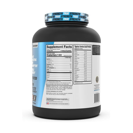 BPI Sports Hydro HD Supplement Facts label showing 130 calories, 25g protein, 2g total carbs, and the complete amino acid profile.