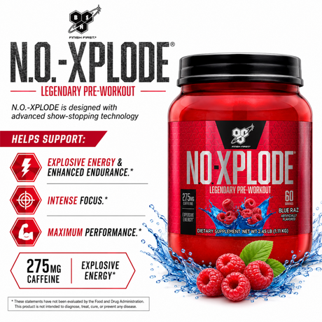 bsn-no-xplode-legendary-pre-workout-blue-razz-60-servings