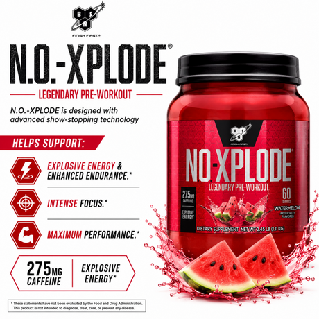 BSN N.O.-XPLODE Legendary Pre-Workout Watermelon 60 Servings