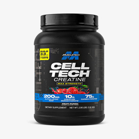 Cell-Tech 3 lb Fruit Punch — creatine + carbs formula for muscle growth, strength and post-workout recovery