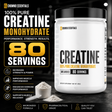 Condemned Labz 100% Pure Micronized Creatine Monohydrate Unflavored 400g tub with 80 servings for strength and muscle recovery