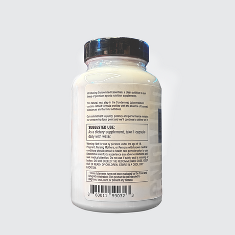 Condemned Labz Fish Oil Supplement Facts: 1250mg Fish Oil per serving with 450mg EPA and 300mg DHA. No fishy burps formula. Authentic stock at our Farmgate, Dhaka store.