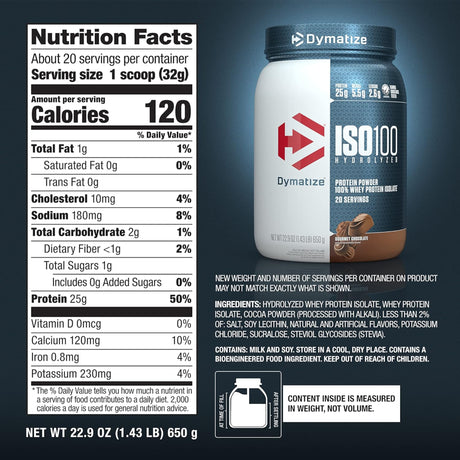 Dymatize ISO100 hydrolyzed whey protein gourmet chocolate flavor being mixed in a shaker bottle, showing easy mixing and smooth solubility