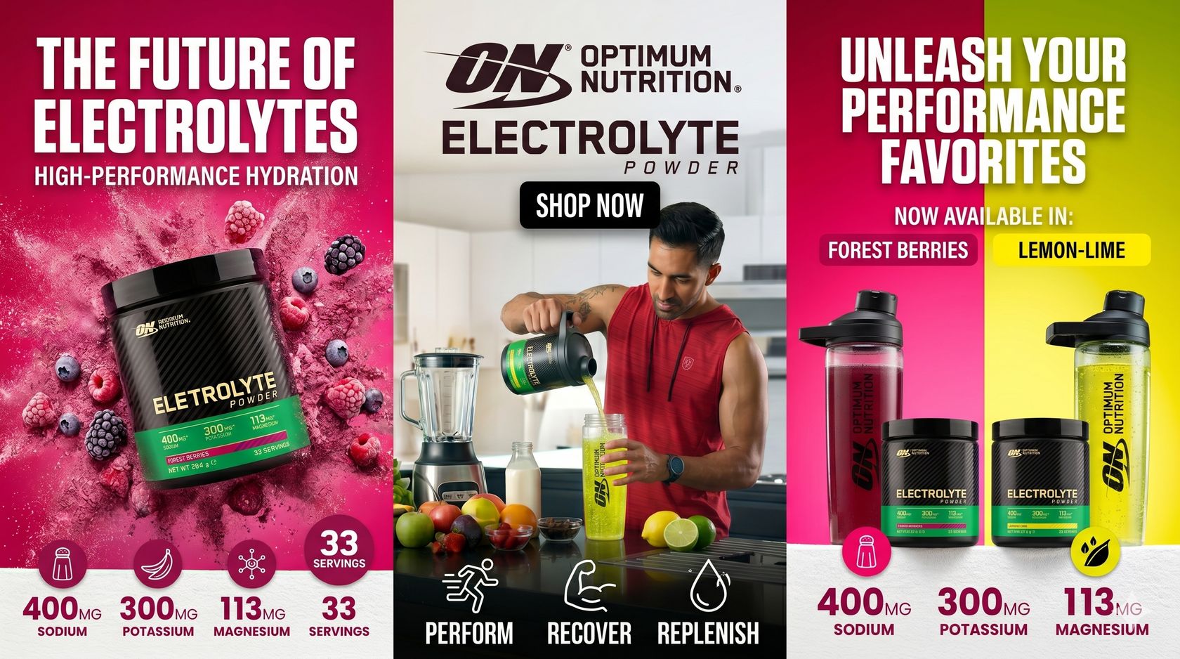 optimum nutrition electrolyte powder