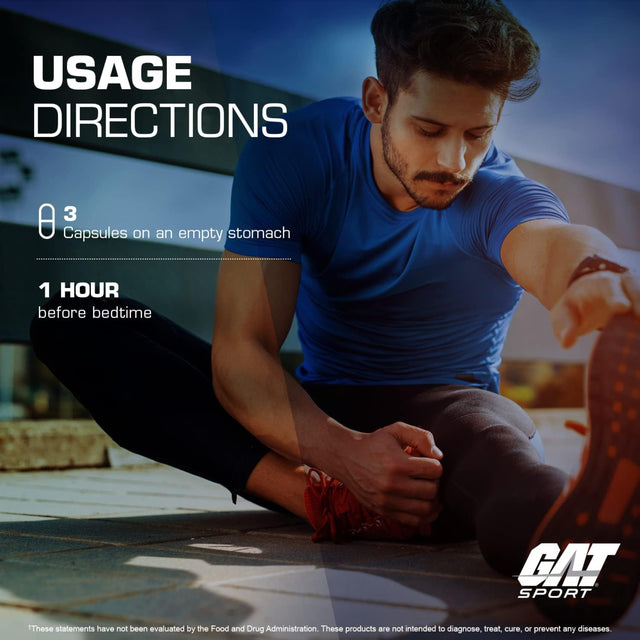How to take GAT Sport ZMAG-T dosage 3 capsules empty stomach before sleep.