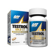 GAT Testrol Gold ES testosterone booster bottle and box for male performance and estrogen support.