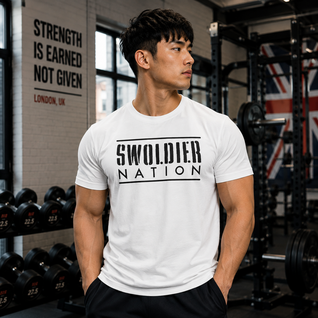 SWOLDIER NATION T-SHIRT | GYM SUPPLEMENTS U.S