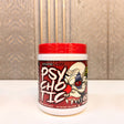 Insane Labz Psychotic Pre-Workout, Fruit Punch flavor, 60 servings (369g tub). High-stimulant formula for extreme energy, focus, and endurance featuring Beta-Alanine and Creatine.