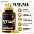 Kevin Levrone Anabolic CLA 1000, 90 Softgels – Conjugated Linoleic Acid from Safflower Oil