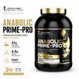 Kevin Levrone Signature Series Anabolic Prime-Pro Chocolate flavor 2kg tub, premium hydrolysed whey protein containing 21g protein and 6.5g BCAA per serving.