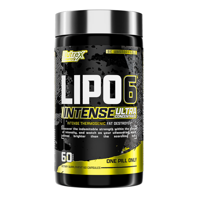 Nutrex Lipo-6 Black Intense Ultra Concentrate (60 Capsules) - Strongest fat burner and thermogenic for extreme energy and weight loss. Genuine stock at Gym Supplements U.S. Bangladesh.