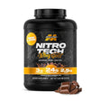Muscletech Nitro Tech Whey Gold Double Rich Chocolate flavor 5lbs protein supplement – 24g protein, 3g carbs, 2.5g fat per serving.
