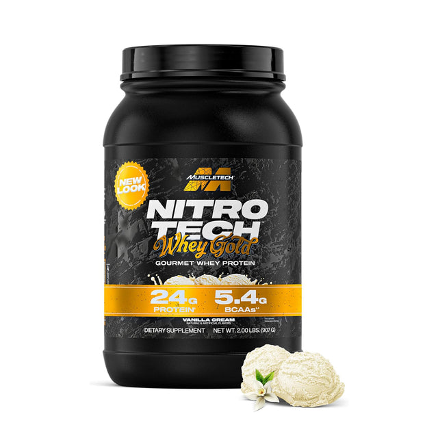 MuscleTech Nitro Tech Whey Gold 2lbs Vanilla Cream flavor protein powder available at Gym Supplements U.S. Bangladesh