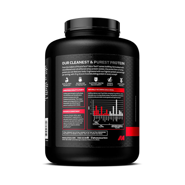 MUSCLETECH NITRO TECH ISOWHEY | CHOCOLATE FLAVOUR 
