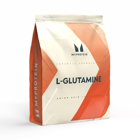 MyProtein L-Glutamine amino acid supplement nutrition facts for muscle recovery and performance