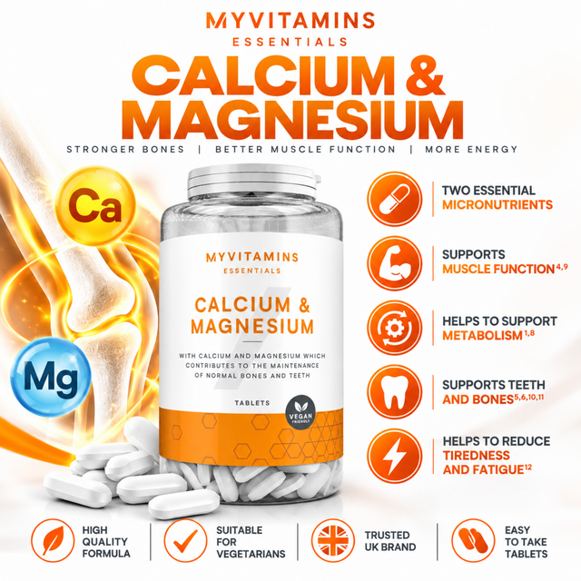 MYVITAMINS CALCIUM & MAGNESIUM - 90 TABLETS 