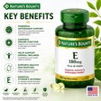 Nature's Bounty Vitamin E 180mg 120 softgels key benefits and antioxidant support