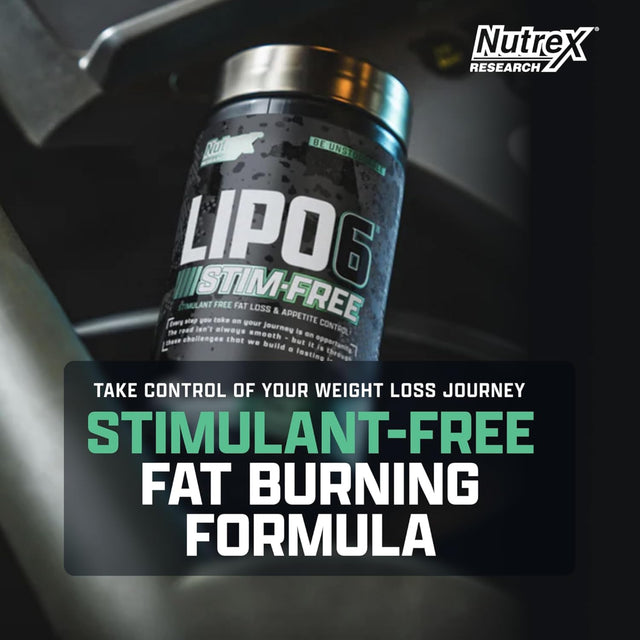 Nutrex Lipo-6 Stim-Free Fat Burning Formula Bottle - Authentic Weight Loss Supplement Bangladesh