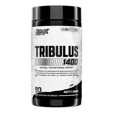 Nutrex Research Tribulus 1400 Natural Testosterone Support 90 Capsules for muscle growth and libido - Original supplement available at Gym Supplements U.S. Bangladesh.
